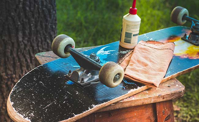how do you clean skateboard wheels
