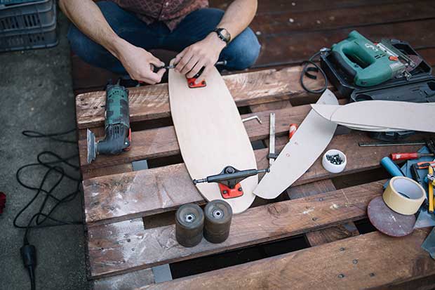 all the parts to a skateboard